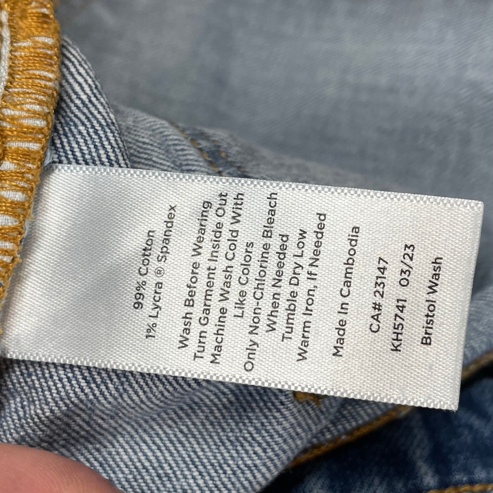 Talbots Blue Everyday Relaxed Jean Bristol Wash Straight Leg Womens 6 - Picture 5 of 9